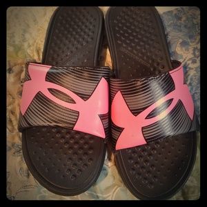 Under armour slides never worn size 8